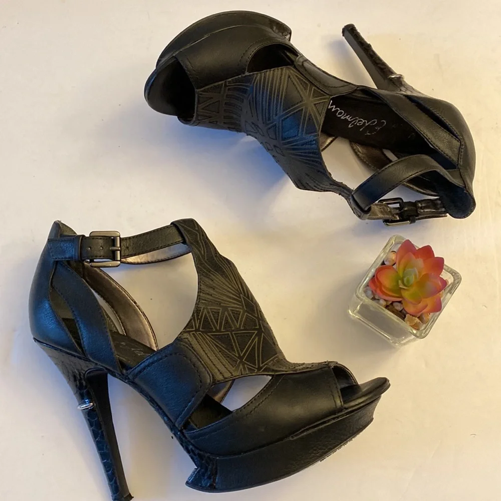 Sam Edelman | Anthropologie NEVYN platform gladiator stiletto heel women SIZE 8